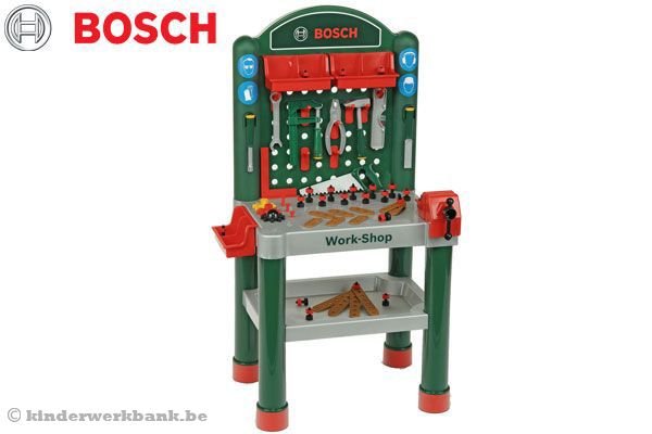 Bosch werkbank voor kinderen.
