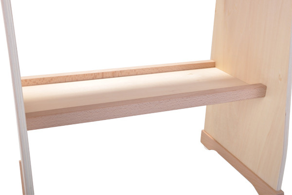 Handig opbergvak voor al het gereedschap.