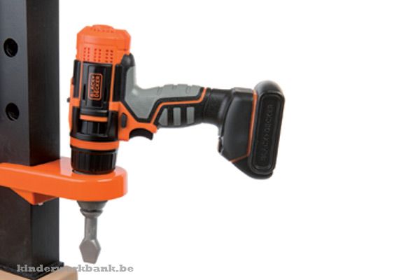 Plaats de knijpkap boor in de houder.