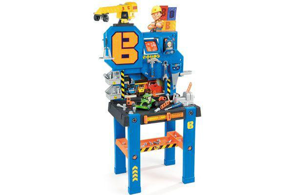 Bob de bouwer Bricolo center werkbank.