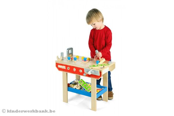 Werkbank hoogte van 48 cm.