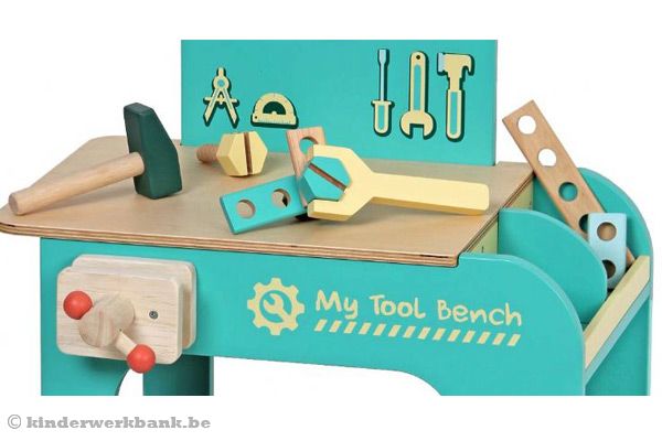 Spelen met de werkbank verbeterd de hand-oogcoordinatie van kinderen.