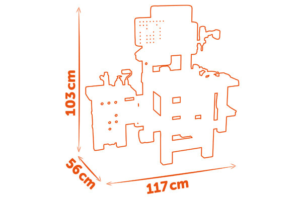 Afmeting: 117x56x103 cm